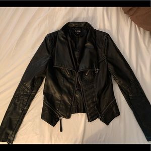 Lulu’s Up on a Tuesday Black Vegan Leather Jacket